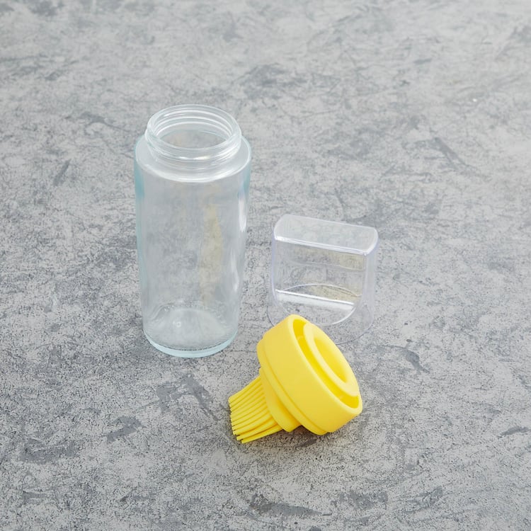 Pamolive Glass Oil Bottle with Silicone Brush - 170ml