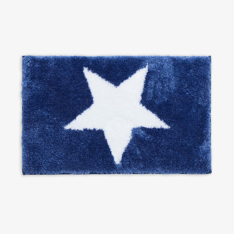 Slate Blue Textured Anti-Skid Bathmat - 40x60cm