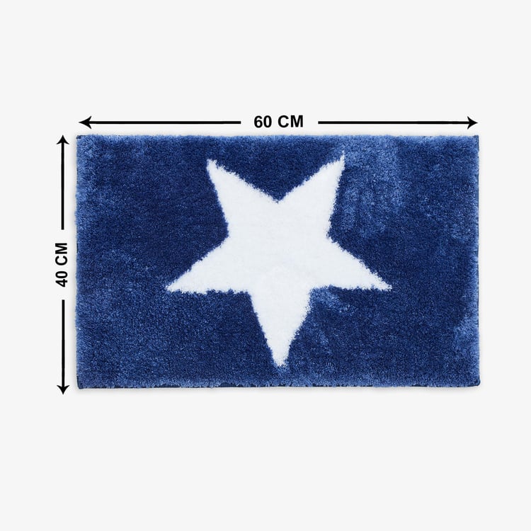 Slate Blue Textured Anti-Skid Bathmat - 40x60cm