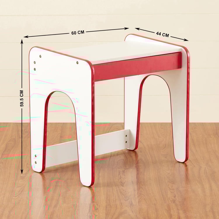 Helios Jackie Kids Study Table - Red