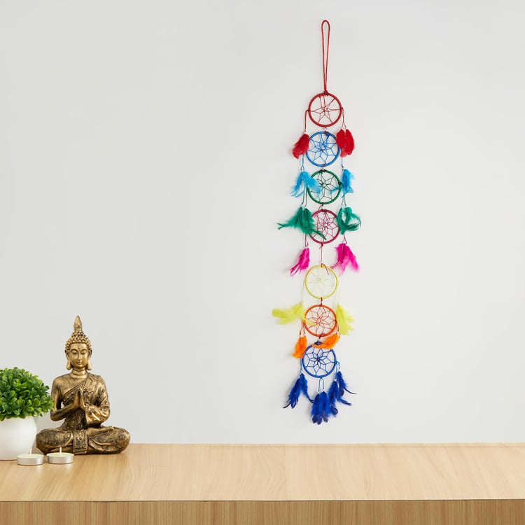 Corsica Vibrant Multicolour Beaded Dream Catcher - 7 Chakras