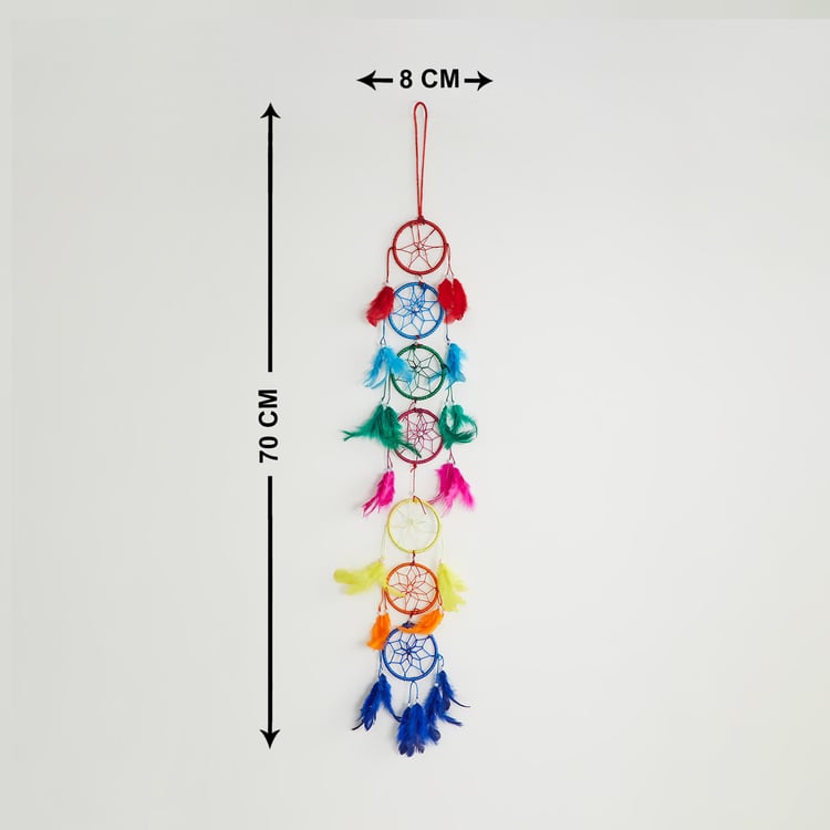 Corsica Vibrant Multicolour Beaded Dream Catcher - 7 Chakras