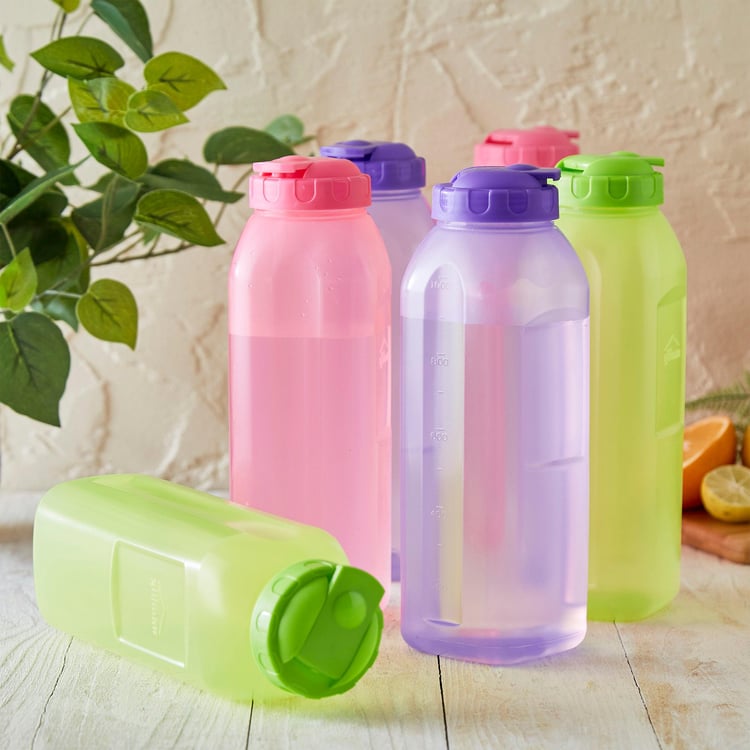 Corsica Oasis Set of 6 Square Spout Bottles - 1.2L