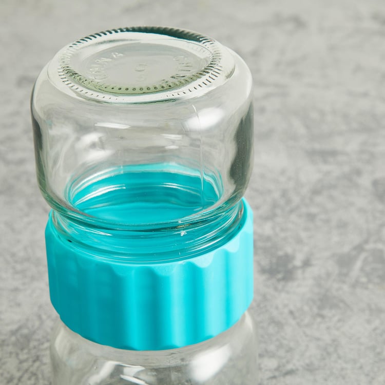 Tuscany Teal Glass Storage Jars 250ml- Set Of 4