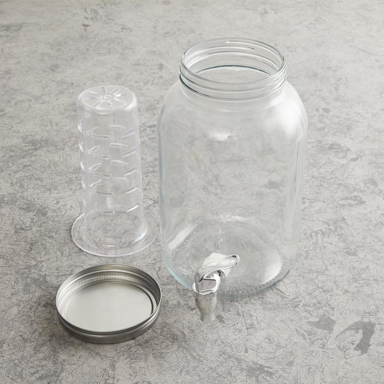 Truffles Set of 2 Glass Dispensers with Stand - 3.5L
