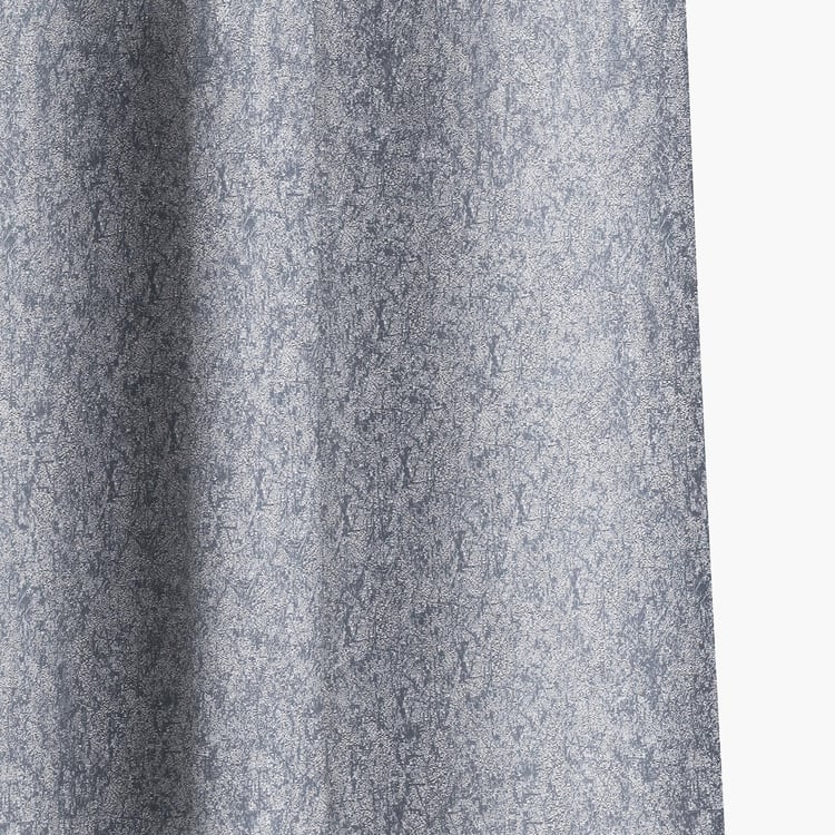 D'DECOR Ambition- Blue Jacquard Opaque Door Curtain-135x225cm