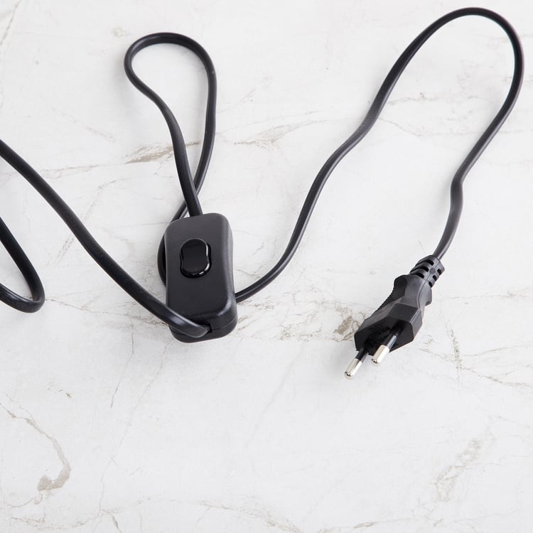 Colour Connect Blue Embossed Glass Table Lamp