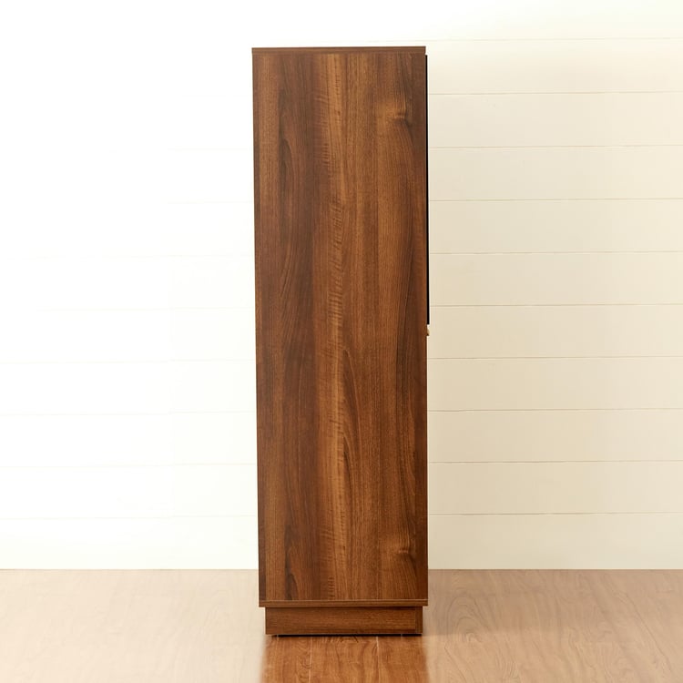 Noir Novelty Engineered Wood Bar Unit - Walnut