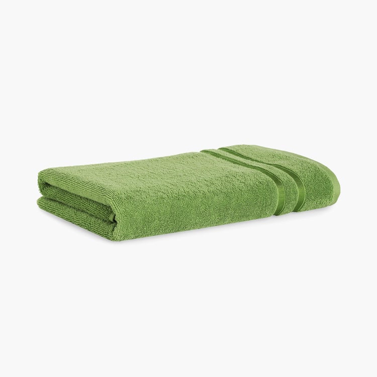 SPACES Atrium Green Cotton Solid Bath Towel - 70 x 150 cm
