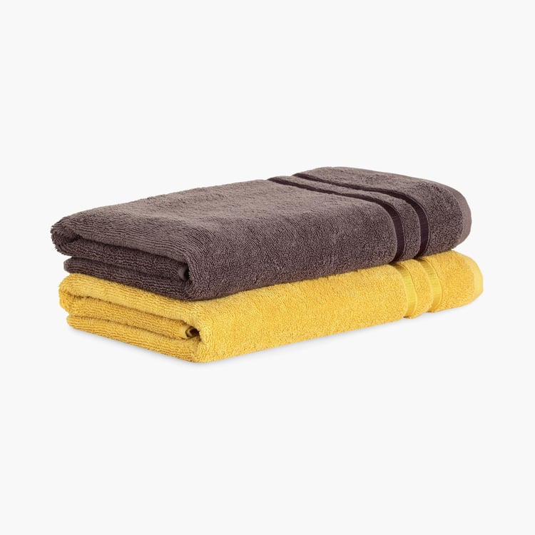 SPACES Atrium Cotton Bath Towel - Set of 2- 70cm x 150 cm - Multicolour