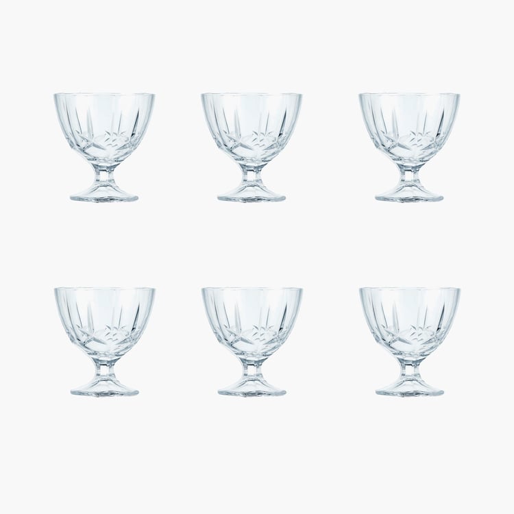 LUMINARC Maldives Ice Cream Sundae Bowls- Set of 6- 10.3x10.5cm- Glass- 300ml