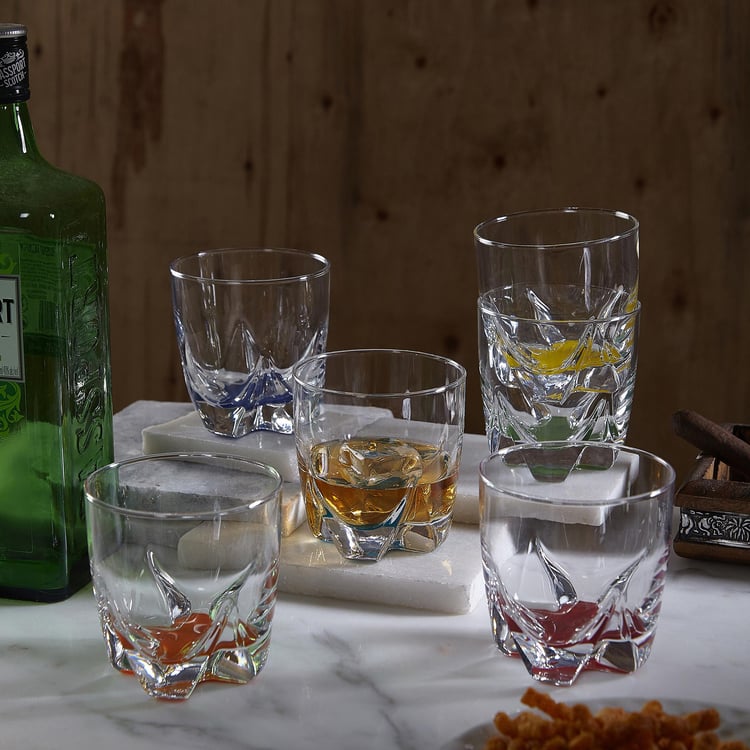 LUMINARC Lisbonne Transparent Solid Glass Tumbler- Set of 6- 300ml