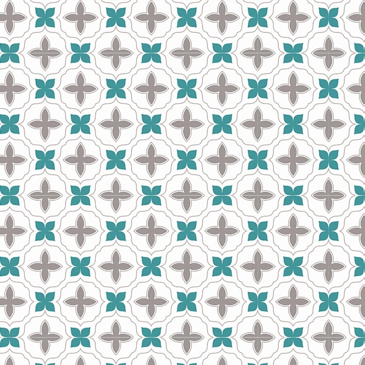 Harold Tiles- White Printed Cotton Single Dohar