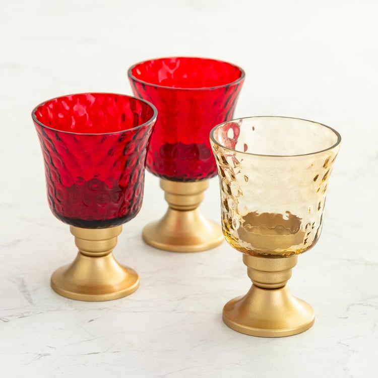 Raga Set of 3 Glass Candle Holders