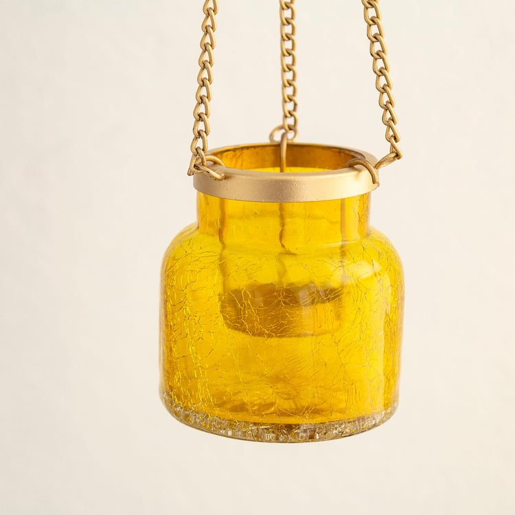 Shalimar Metal Multicolour T-Light Hanging Candle Jars - Set of 2 Pcs