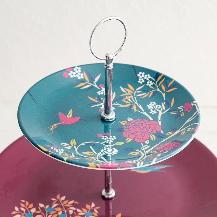 Hope Multicolour Printed Three-Tier Melamine Cake Stand