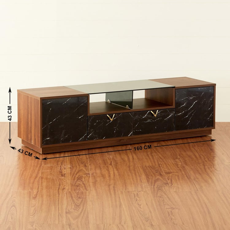 Noir Novelty TV Unit - Brown