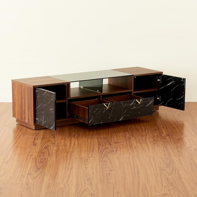 Noir Novelty TV Unit - Brown