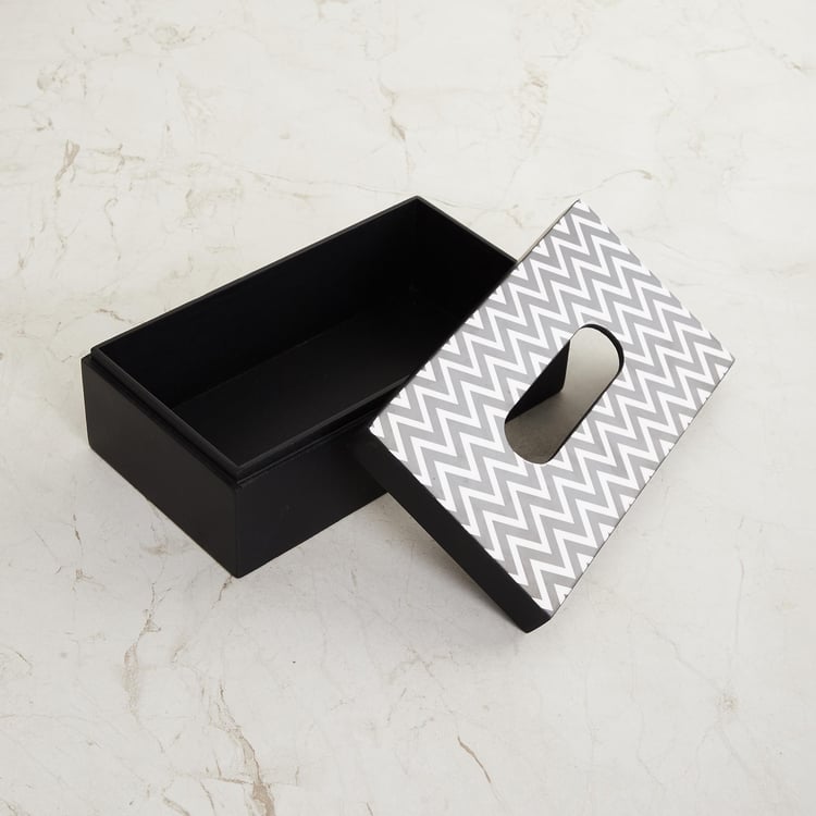 Andrey Wood Tissue Holder - 24x13x8cm