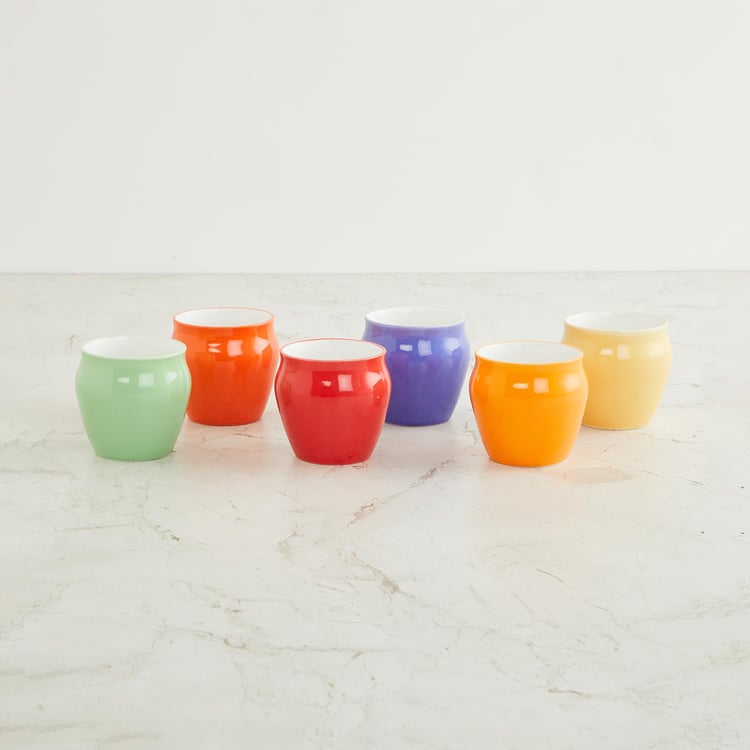 Corsica Set of 6 Bone China Kulhad - 240ml