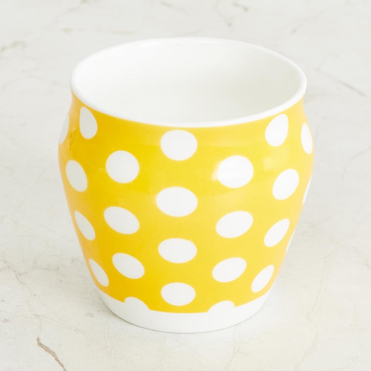 Corsica Polka Set of 6 Bone China Kulhad - 240ml
