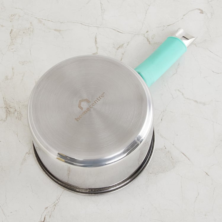 Schwer Blue Solid Stainless Steel Sauce Pan - 1.6 Litre - 17 cm