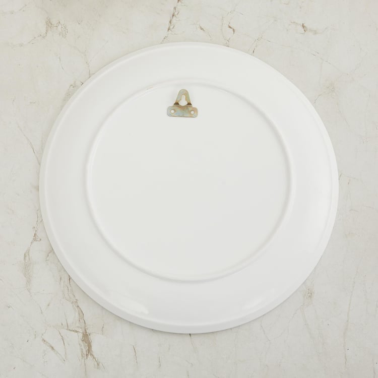 Courage Tiger Multicolour Ceramic Decorative Wall Plates - 31 cm