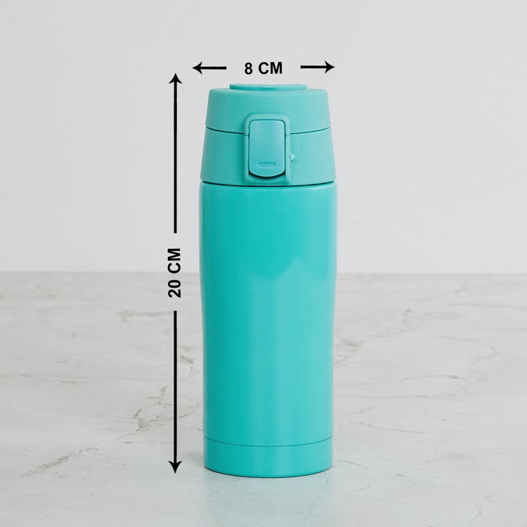 Atlantis Teal Solid Stainless Steel Vaccum Flask - 350ml