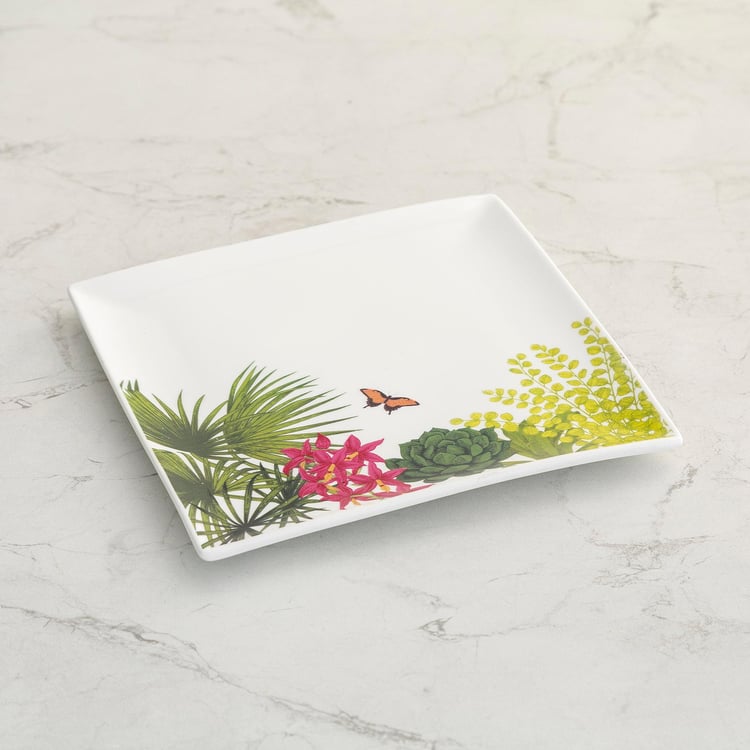 Courage Multicolour Bone China Appetiser Plate - Set of 2