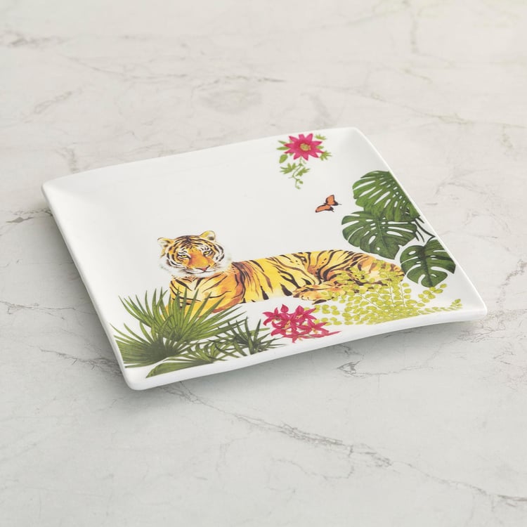 Courage Multicolour Bone China Appetiser Plate - Set of 2