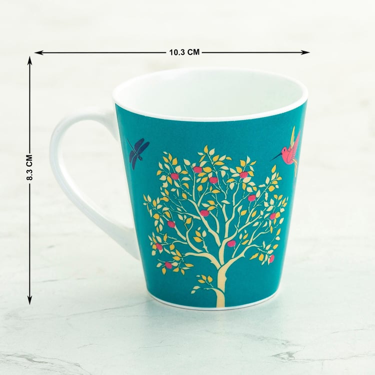 Hope-Aspire Multicolour Bone China Mugs Set - 4Pcs