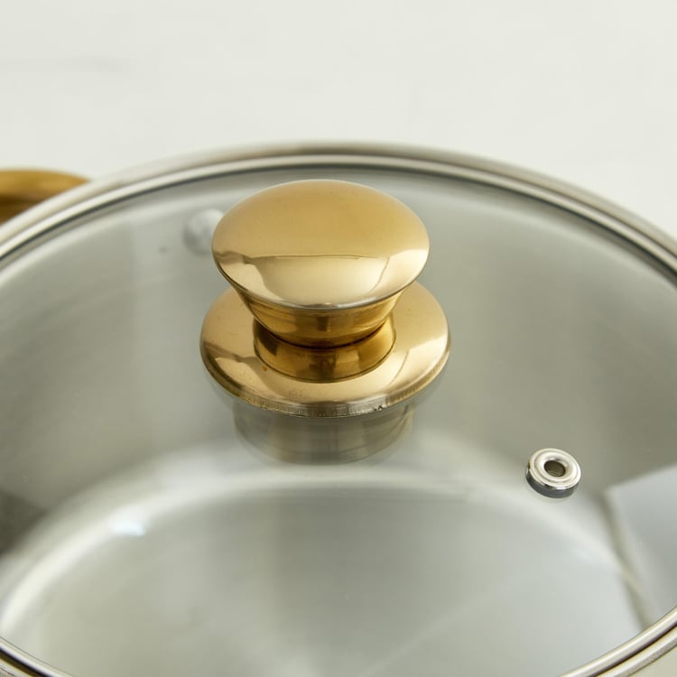 Shale Primo Set of 2 Stainless Steel Casseroles with Lid