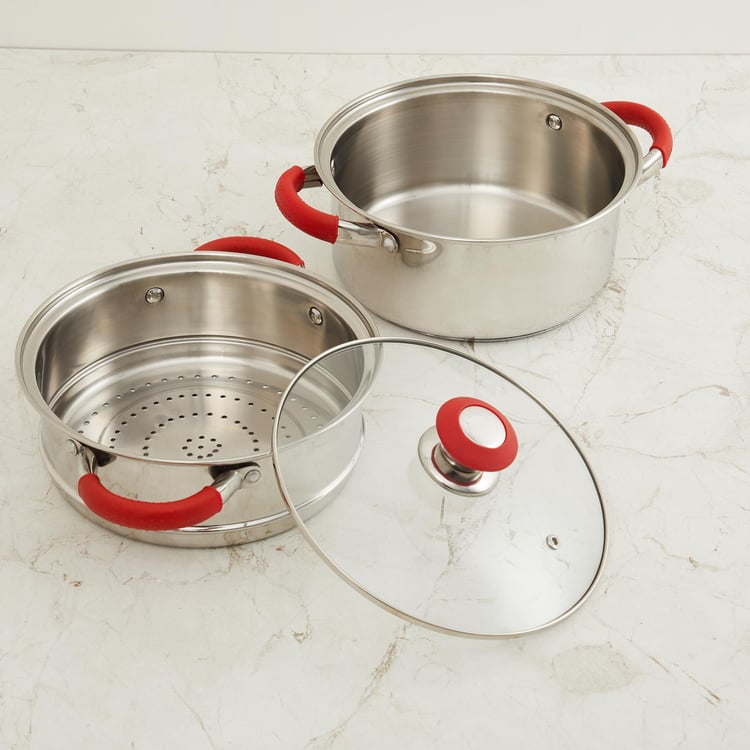 Bentle 3Pcs Stainless Steel Multi-Cooker - 2.75L
