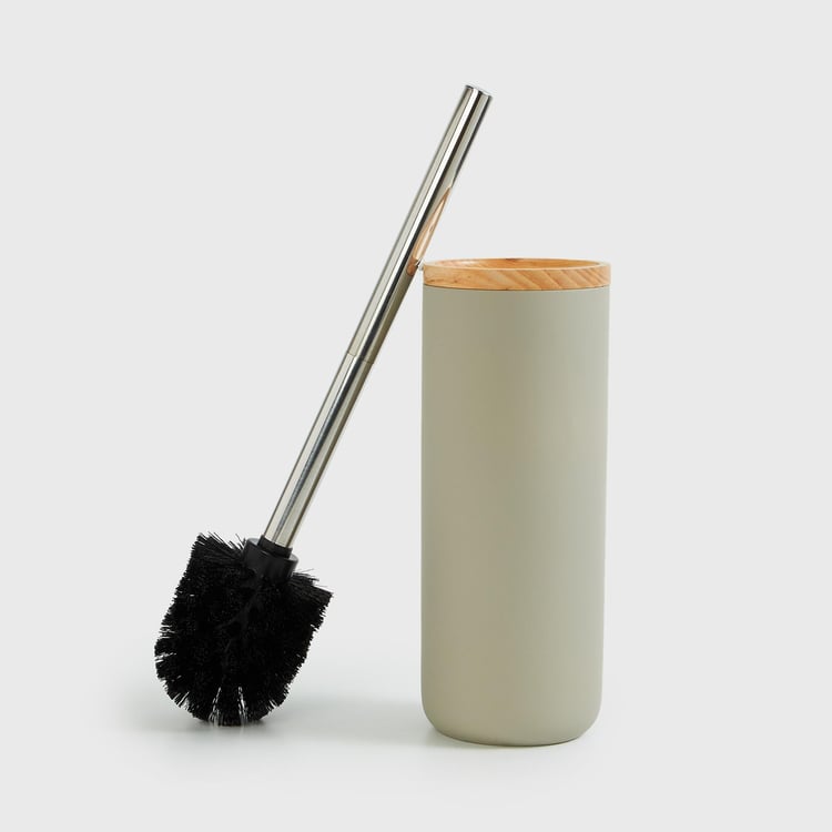 Epoxy Nicole Grey Poly Resin Toilet Brush Holder