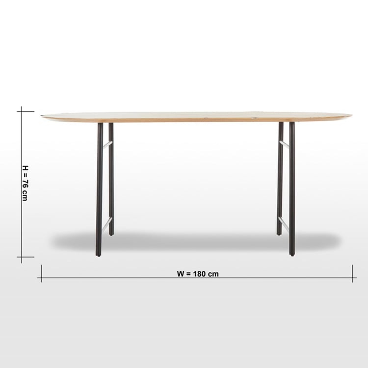 Arc 6-Seater Dining Table - Beige