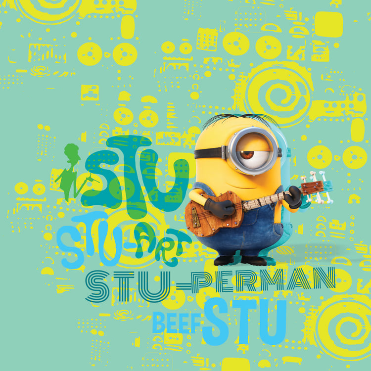 SPACES Universal Lebuddies Minions Multicolour Printed Cotton Single Bed Quilt - 180 TC