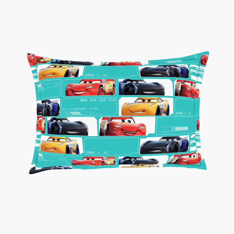 SPACES Disney Car - Multicolour Printed Single Bedsheet Set - 2Pcs