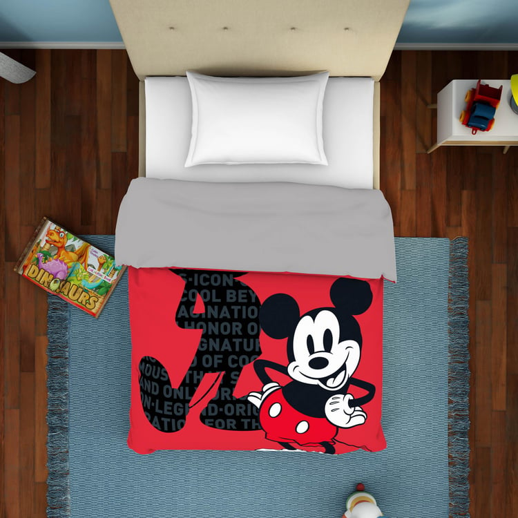 SPACES Disney Mickey Multicolour Printed 180TC Cotton Single Bed Dohar