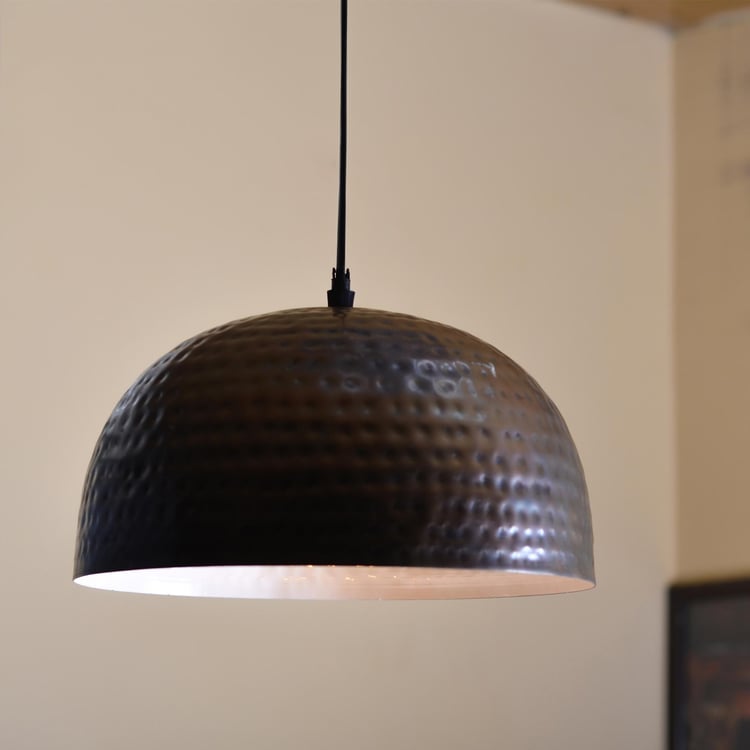 HOMESAKE Corsica Brown Antique Hammered Hanging Lamp- 11 x 25 x 25 cm