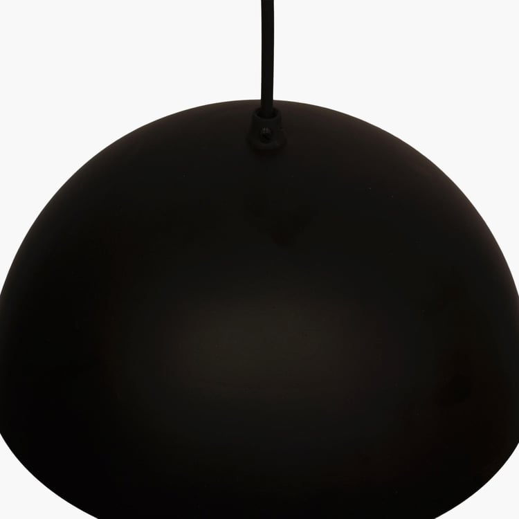 HOMESAKE Corsica Black Metallic Pendant Hanging Light - 25 x 12.5 cm