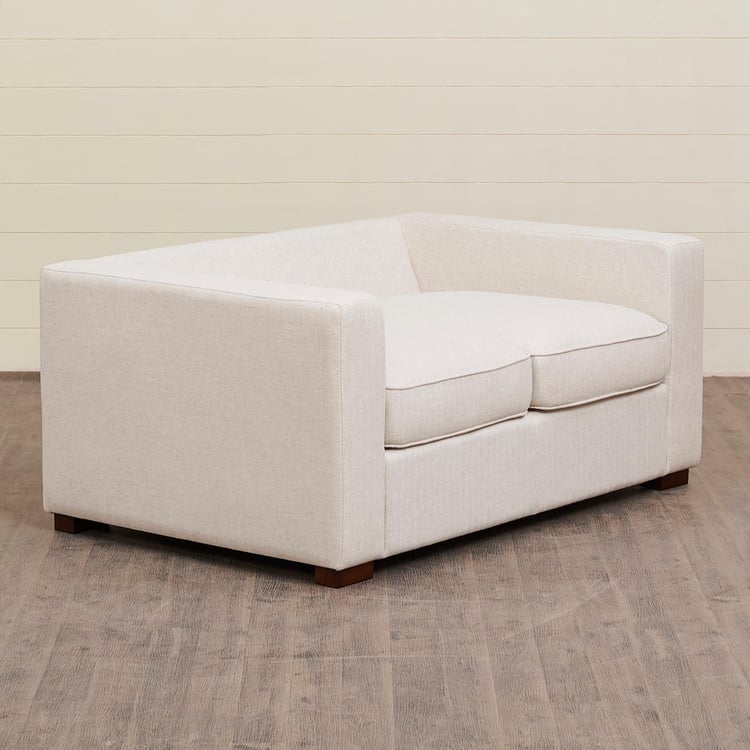 Cane Connection Fabric 2-Seater Sofa - Beige