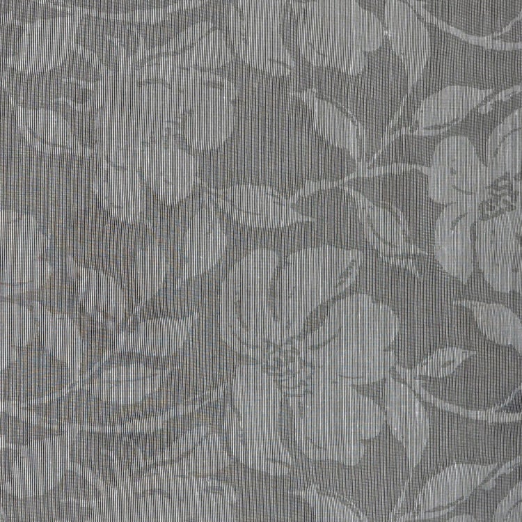 DECO WINDOW Grey Printed Opaque Door Curtain - 132x274cm - Set of 2