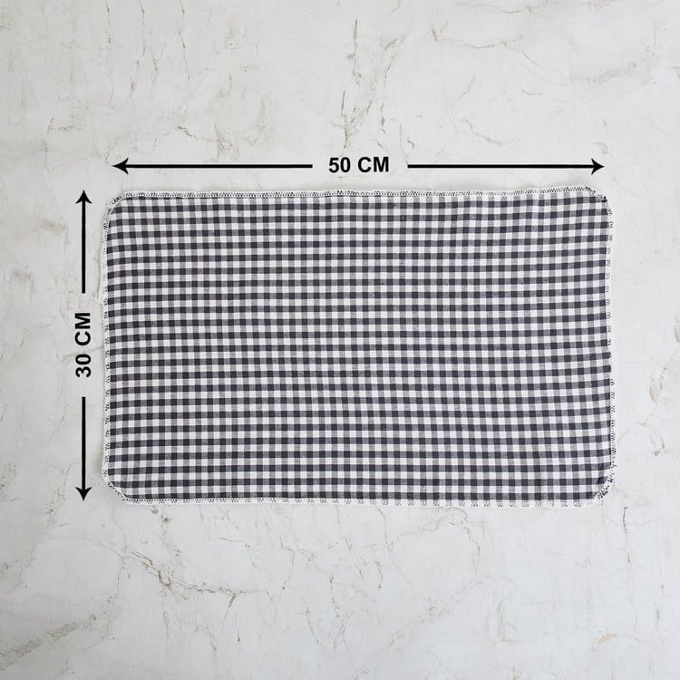 Glasgow Multicoloured Checks Cotton Kitchen Towel - 30x50cm - Set of 8