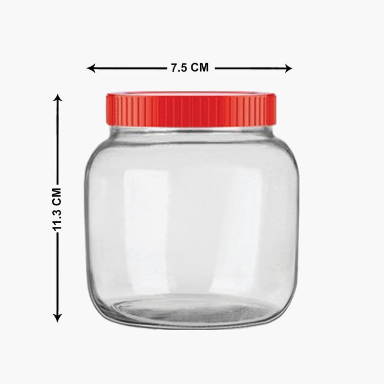 Corsica Essentials Transparent Airtight Glass Jar - 250ml - Set of 4