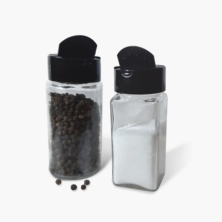 Corsica Essentials Set of 2 Glass Salt and Pepper Shakers - 120ml