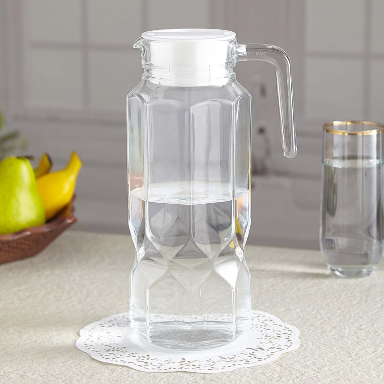 Luminarc Octime Transparent Glass Diamond Jug - 1300ml