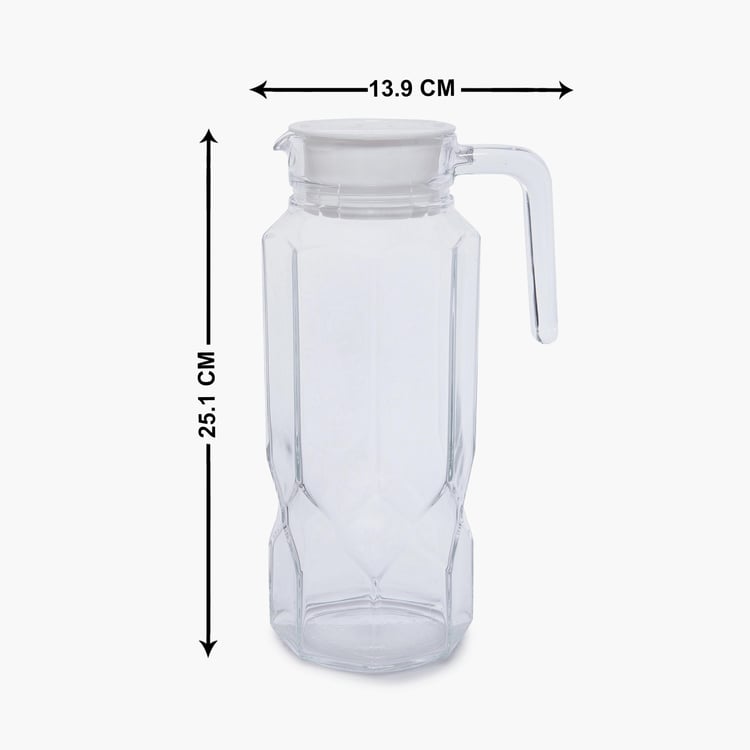 Luminarc Octime Transparent Glass Diamond Jug - 1300ml