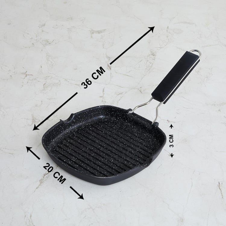 Truffles Aluminium Non-Stick Foldable Grill Pan