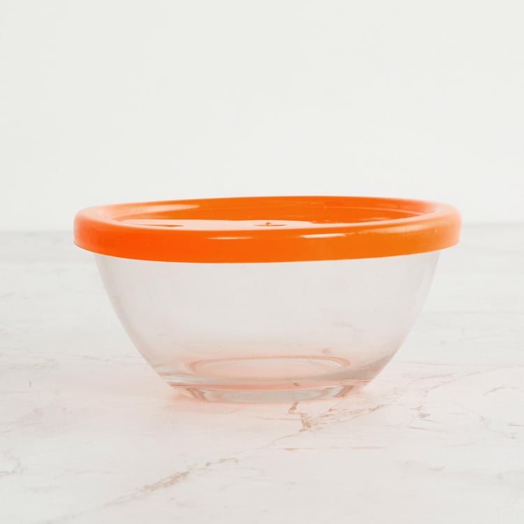 Tuscany Transparent Glass Bowls with Lid- 2 Pcs