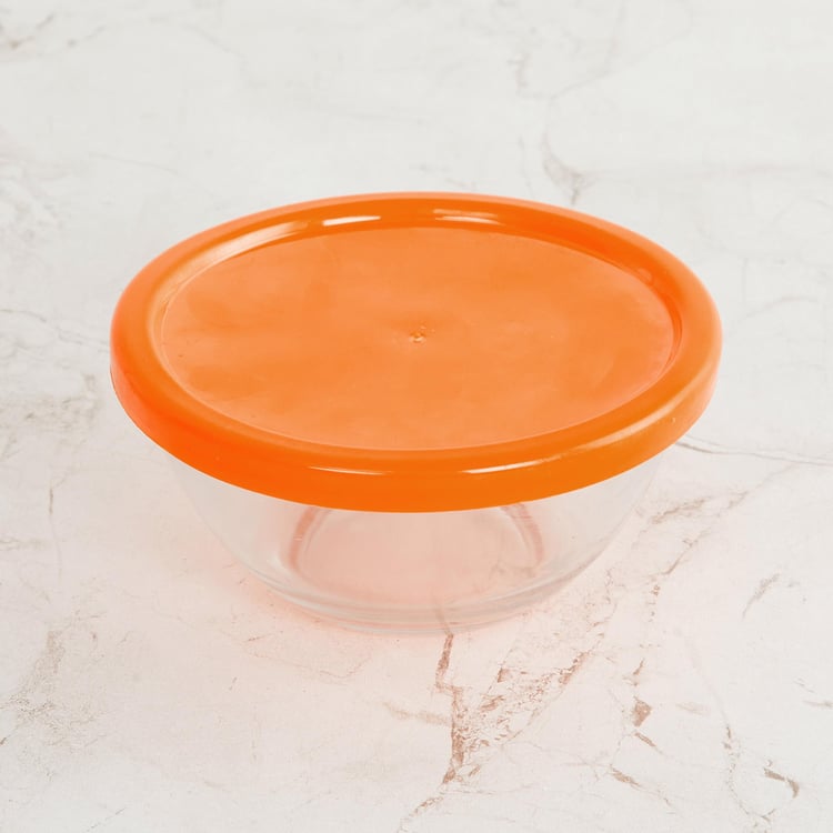 Tuscany Transparent Glass Bowls with Lid- 2 Pcs